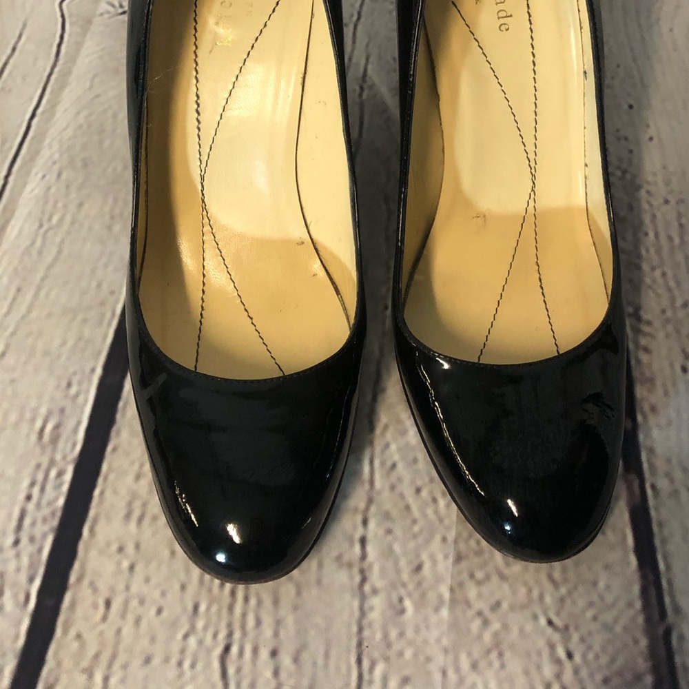 Kate Spade patent leather wedges